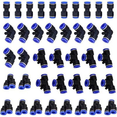 BEAUTY REINA PLUS 40 Pcs 4 Formes Raccords Rapides PneumatiquesTuyau DiamèTre ExtéRieur 6mm Raccord Rapide Rattrapez pour Raccorder Le Raccord - Publicité BEAUTY REINA PLUS 40 Pcs 4 Formes Raccords Rapides PneumatiquesTuyau DiamèTre ExtéRieur 6mm Raccord Rapide Rattrapez pour Raccorder Le Raccord - Publicité