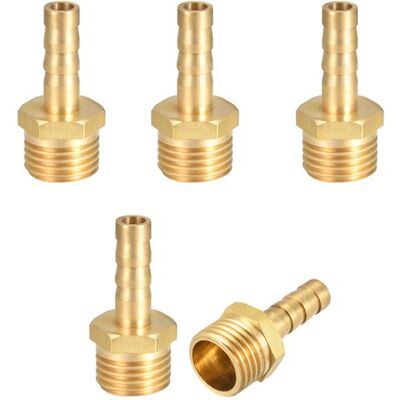 Raccord de tuyau cannelé SOURCING MAP 5pcs laiton 6mm Barbeléx G1/4 Mâle Tuyau darrosage Connecteur Cannelé Pour Pompe eau Jaune - Publicité Raccord de tuyau cannelé SOURCING MAP 5pcs laiton 6mm Barbeléx G1/4 Mâle Tuyau darrosage Connecteur Cannelé Pour Pompe eau Jaune - Publicité