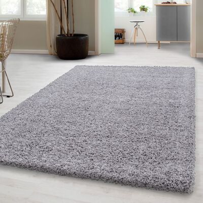 Carpetsale24 Uni Tapis de Salon Shaggy Uni Tapis Grisclair 140x200 cm Chambre Tapis Poil Long Moelleux et Doux Gris - Publicité Carpetsale24 Uni Tapis de Salon Shaggy Uni Tapis Grisclair 140x200 cm Chambre Tapis Poil Long Moelleux et Doux Gris - Publicité