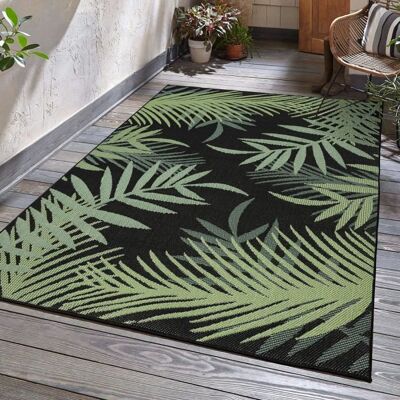 Tapis dextérieur - VIMODA - Noir Blanc - 120x160 cm - Fibres synthétiques de haute qualité Noir - Publicité Tapis dextérieur - VIMODA - Noir Blanc - 120x160 cm - Fibres synthétiques de haute qualité Noir - Publicité
