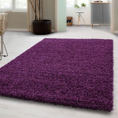 Carpetsale24 Uni Tapis de Salon Shaggy Uni Tapis Violet 120x170 cm Chambre Tapis Poil Long Moelleux et Doux Violet - Publicité Carpetsale24 Uni Tapis de Salon Shaggy Uni Tapis Violet 120x170 cm Chambre Tapis Poil Long Moelleux et Doux Violet - Publicité