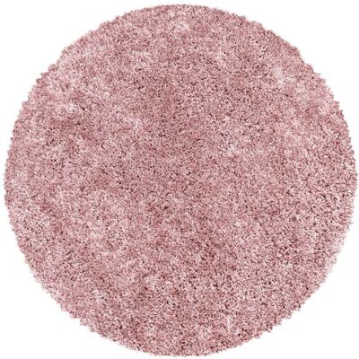 Carpetsale24 Uni Tapis de Salon Shaggy Uni Tapis Rose pastel 120 cm Rond Chambre Tapis Poil Long Moelleux et Doux Rose - Publicité Carpetsale24 Uni Tapis de Salon Shaggy Uni Tapis Rose pastel 120 cm Rond Chambre Tapis Poil Long Moelleux et Doux Rose - Publicité