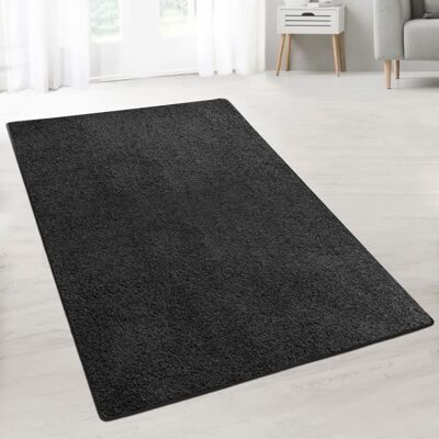 KARAT Tapis Shaggy Barcelona Noir 100 x 150 cm Noir - Publicité KARAT Tapis Shaggy Barcelona Noir 100 x 150 cm Noir - Publicité