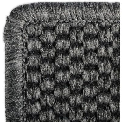 KARAT Tapis de couloir Kalkutta Aspect Sisal Anthracite 66 x 350 cm Noir - Publicité KARAT Tapis de couloir Kalkutta Aspect Sisal Anthracite 66 x 350 cm Noir - Publicité