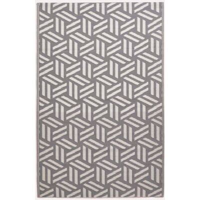 Tapis extérieur jardin imperméable réversible et résistant UV - Luna - 180 x 270 cm - Gris - Matériaux recyclés - Homescapes Gris - Publicité Tapis extérieur jardin imperméable réversible et résistant UV - Luna - 180 x 270 cm - Gris - Matériaux recyclés - Homescapes Gris - Publicité