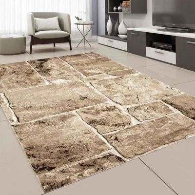 Tapis de Salon - VIMODA - Design Grec - Marron - 120x170 cm - Synthétique Marron - Publicité Tapis de Salon - VIMODA - Design Grec - Marron - 120x170 cm - Synthétique Marron - Publicité