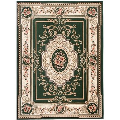 TAPISO Tapis Salon Chambre ATLAS Vert Crème Médaillon Polypropylène Intérieur 60x100 cm Vert - Publicité TAPISO Tapis Salon Chambre ATLAS Vert Crème Médaillon Polypropylène Intérieur 60x100 cm Vert - Publicité
