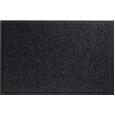 Tapis d´entrée TWISTER - Noir - 60x90 cm - Support vinyl antidérapant Noir - Publicité Tapis d´entrée TWISTER - Noir - 60x90 cm - Support vinyl antidérapant Noir - Publicité