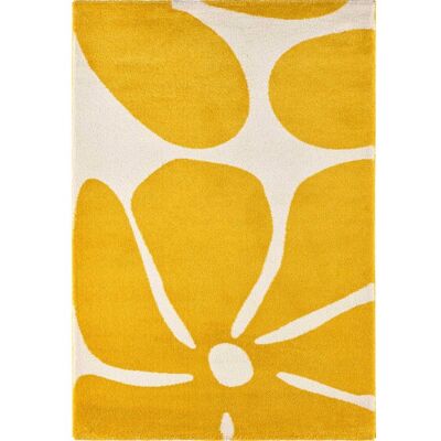 NAZAR RUGS Tapis salon vintage Groovy jaune 80 X 140 cm - Jaune Jaune - Publicité NAZAR RUGS Tapis salon vintage Groovy jaune 80 X 140 cm - Jaune Jaune - Publicité