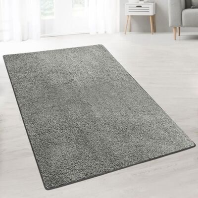 KARAT Tapis Shaggy Barcelona Gris 100 x 150 cm Gris - Publicité KARAT Tapis Shaggy Barcelona Gris 100 x 150 cm Gris - Publicité