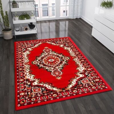 Tapis - VIMODA - Rouge - 200x290 cm - Synthétique - Style Oriental Rouge - Publicité Tapis - VIMODA - Rouge - 200x290 cm - Synthétique - Style Oriental Rouge - Publicité