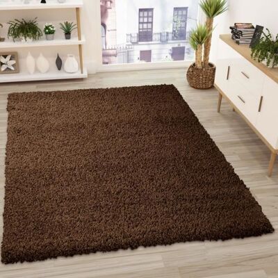 Tapis - VIMODA - Prime Shaggy - 200x200 cm - Marron - Style contemporain Marron - Publicité Tapis - VIMODA - Prime Shaggy - 200x200 cm - Marron - Style contemporain Marron - Publicité