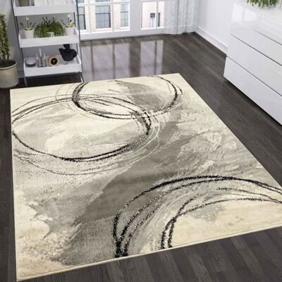 Tapis de Salon Moderne Noir Gris Jaune - VIMODA - Rectangulaire - Synthétique - Moderne Noir - Publicité Tapis de Salon Moderne Noir Gris Jaune - VIMODA - Rectangulaire - Synthétique - Moderne Noir - Publicité