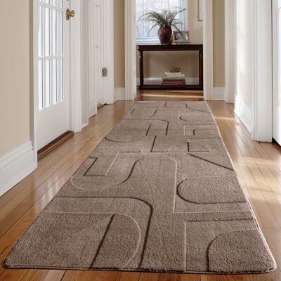 Carpetsale24 Tapis à motif boho 80x150 cm beige style scandinave lavable effet 3D petit format salon ou chambre Beige - Publicité Carpetsale24 Tapis à motif boho 80x150 cm beige style scandinave lavable effet 3D petit format salon ou chambre Beige - Publicité