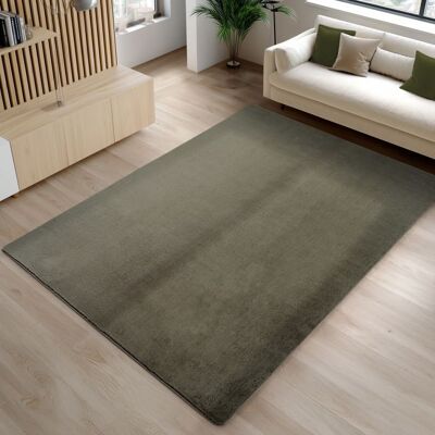 Carpetsale24 Tapis Vert 160x220 cm Lavable Antidérapant et Doux tapis uni Salon et Chambre Vert - Publicité Carpetsale24 Tapis Vert 160x220 cm Lavable Antidérapant et Doux tapis uni Salon et Chambre Vert - Publicité