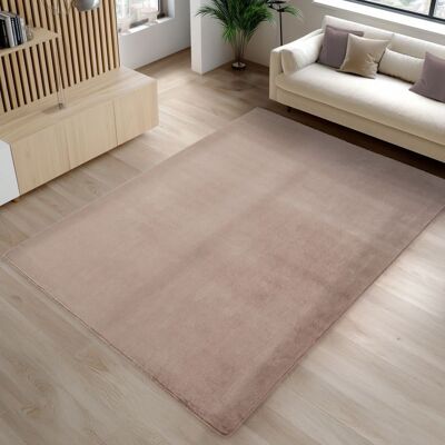 Carpetsale24 Tapis Brun 160x220 cm Lavable Antidérapant et Doux tapis uni Salon et Chambre Marron - Publicité Carpetsale24 Tapis Brun 160x220 cm Lavable Antidérapant et Doux tapis uni Salon et Chambre Marron - Publicité