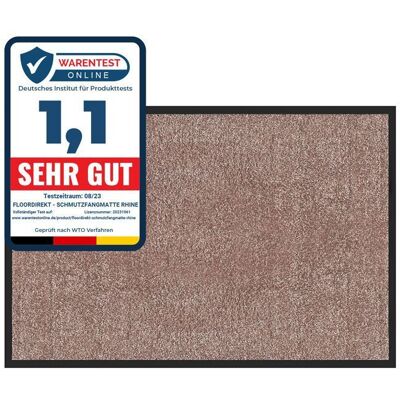 KARAT Tapis de Porte Paillasson dentrée Rhine Goéland 90 x 120 cm Beige - Publicité KARAT Tapis de Porte Paillasson dentrée Rhine Goéland 90 x 120 cm Beige - Publicité