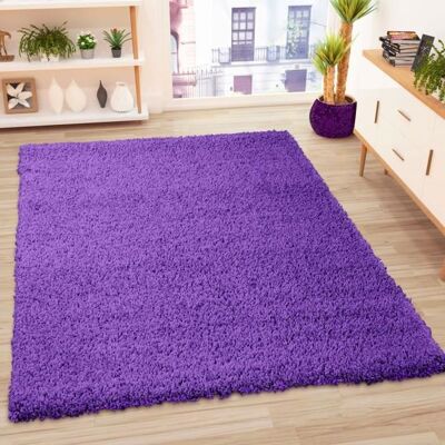 Tapis - VIMODA - Prime Shaggy - 160x220 cm - Violet - Style contemporain Violet - Publicité Tapis - VIMODA - Prime Shaggy - 160x220 cm - Violet - Style contemporain Violet - Publicité