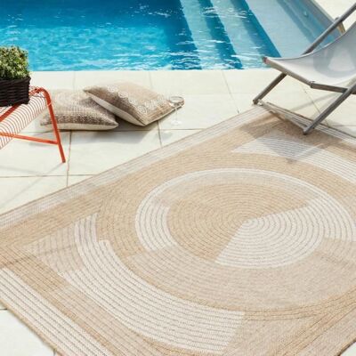 Tapis - NAZAR RUGS - NATURE - 200x290 cm - Effet jute - Blanc Blanc - Publicité Tapis - NAZAR RUGS - NATURE - 200x290 cm - Effet jute - Blanc Blanc - Publicité