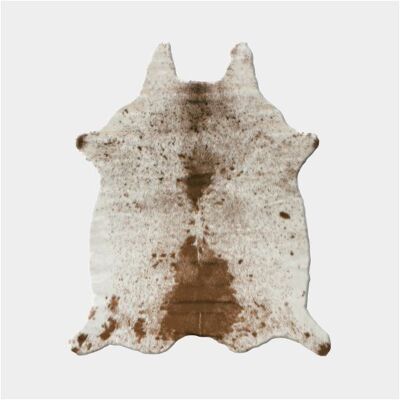 Decoweb - Cowhide Rug 140x170 - Marron et blanc - Tapis - Publicité Decoweb - Cowhide Rug 140x170 - Marron et blanc - Tapis - Publicité