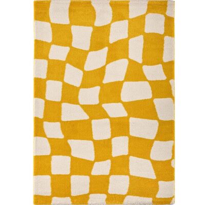 NAZAR RUGS Tapis vintage Groovy Jaune 80 X 140 cm - Jaune Jaune - Publicité NAZAR RUGS Tapis vintage Groovy Jaune 80 X 140 cm - Jaune Jaune - Publicité