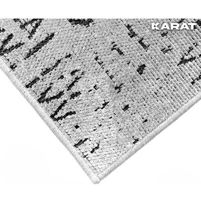 KARAT Tapis de couloir à motif avec tissage Jacquard Vena Ivoire 80 x 300 cm Beige - Publicité KARAT Tapis de couloir à motif avec tissage Jacquard Vena Ivoire 80 x 300 cm Beige - Publicité