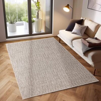 Tapis Salon Moderne - Amandine - Beige - 160 x 230 cm - 100% Polypropylène - Simpex Beige - Publicité Tapis Salon Moderne - Amandine - Beige - 160 x 230 cm - 100% Polypropylène - Simpex Beige - Publicité