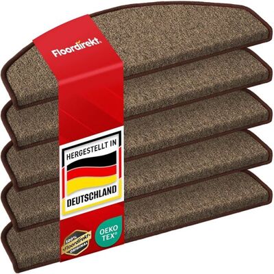 FLOORDIREKT x15 Tapis de marche demi-circulaires London Pro - Marron foncé Marron - Publicité FLOORDIREKT x15 Tapis de marche demi-circulaires London Pro - Marron foncé Marron - Publicité