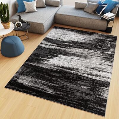 TAPISO Tapis Salon Poil Court Maya Gris Noir Beige Moucheté Polypropylène Intérieur 140x200 cm Gris - Publicité TAPISO Tapis Salon Poil Court Maya Gris Noir Beige Moucheté Polypropylène Intérieur 140x200 cm Gris - Publicité