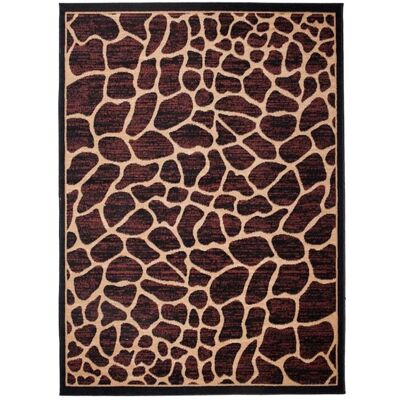TAPISO Tapis Salon Poils Courts ATLAS Marron Beige Noir Girafe Polypropylène Intérieur 120x170 cm Marron - Publicité TAPISO Tapis Salon Poils Courts ATLAS Marron Beige Noir Girafe Polypropylène Intérieur 120x170 cm Marron - Publicité