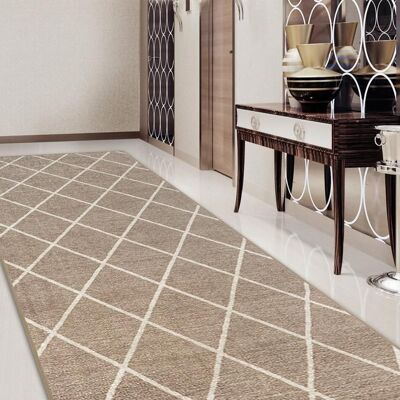 KARAT Tapis de couloir Cosenza Beige 80 x 350 cm Beige - Publicité KARAT Tapis de couloir Cosenza Beige 80 x 350 cm Beige - Publicité