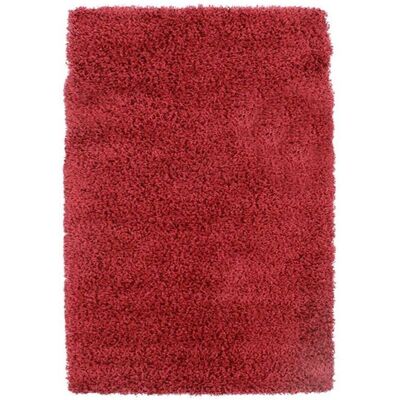THE DECO FACTORY Tapis salon à poils longs toucher laineux rouge 160x230 Rouge - Publicité THE DECO FACTORY Tapis salon à poils longs toucher laineux rouge 160x230 Rouge - Publicité