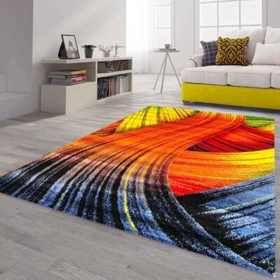 Tapis de Salon - VIMODA - Multicolor - 80x150 cm - Synthétique - Moderne - Publicité Tapis de Salon - VIMODA - Multicolor - 80x150 cm - Synthétique - Moderne - Publicité