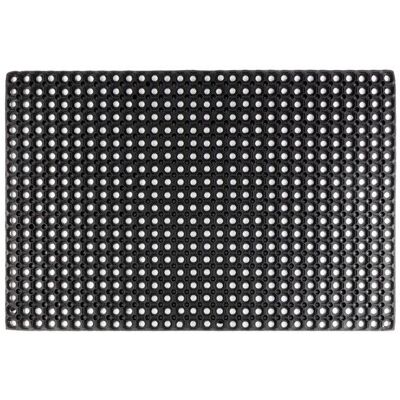 KARAT Tapis en caoutchouc avec anneaux Octo Door 23 mm 100 x 150 cm Noir - Publicité KARAT Tapis en caoutchouc avec anneaux Octo Door 23 mm 100 x 150 cm Noir - Publicité