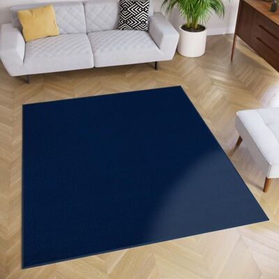 TAPISO Tapis de Salon Chambre Carré MONO Bleu Pétrole Design Uni Résistant Intérieur Extérieur 200x200 cm Bleu - Publicité TAPISO Tapis de Salon Chambre Carré MONO Bleu Pétrole Design Uni Résistant Intérieur Extérieur 200x200 cm Bleu - Publicité