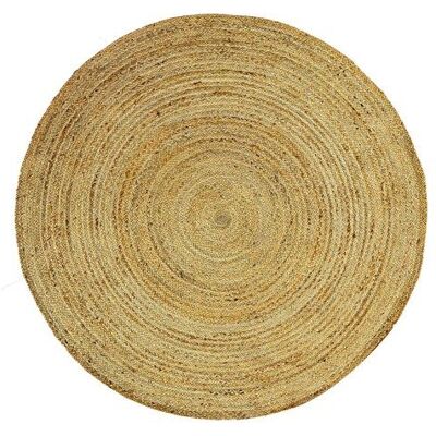 VENTE-UNIQUE Tapis rond - 100% jute tressé - D. 200 cm - Naturel - JAIPUR Beige - Publicité VENTE-UNIQUE Tapis rond - 100% jute tressé - D. 200 cm - Naturel - JAIPUR Beige - Publicité