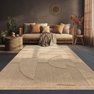 Paco Home - Boho Beige - Beige - 80x150 cm - Tapis d'extérieur - Publicité Paco Home - Boho Beige - Beige - 80x150 cm - Tapis d'extérieur - Publicité