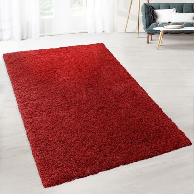 KARAT Tapis de Salon Prestige Shaggy Rouge 80 x 150 cm Rouge - Publicité KARAT Tapis de Salon Prestige Shaggy Rouge 80 x 150 cm Rouge - Publicité