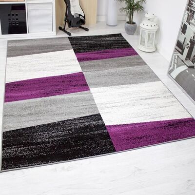 Tapis géométrique VIMODA - 80x150cm - Design moderne - Publicité Tapis géométrique VIMODA - 80x150cm - Design moderne - Publicité