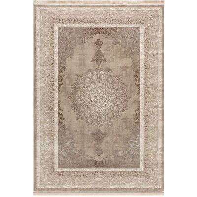 Tapis de salon - VIMODA - E063 - Beige - 200x290 cm - Style oriental moderne Beige - Publicité Tapis de salon - VIMODA - E063 - Beige - 200x290 cm - Style oriental moderne Beige - Publicité