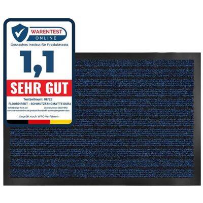 KARAT Tapis de Porte Paillasson dentrée Dura Bleu 50 x 80 cm Bleu - Publicité KARAT Tapis de Porte Paillasson dentrée Dura Bleu 50 x 80 cm Bleu - Publicité
