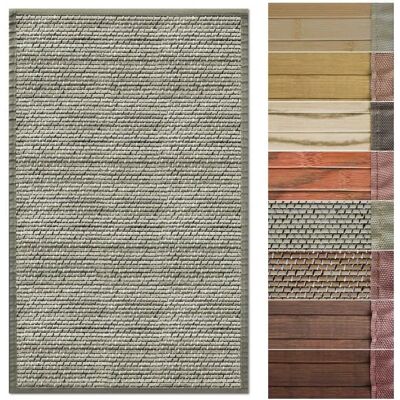 Tapis en bambou - KARAT - Panda - 90 x 120 cm - Bord en tissu - Antidérapant Marron - Publicité Tapis en bambou - KARAT - Panda - 90 x 120 cm - Bord en tissu - Antidérapant Marron - Publicité