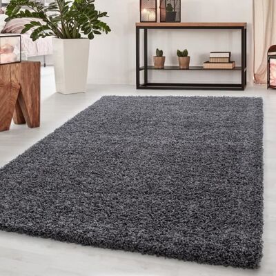 Tapis Salon Shaggy - Laetitia - Gris - 200 x 290 cm - 100% Polypropylène - SIMPEX Gris - Publicité Tapis Salon Shaggy - Laetitia - Gris - 200 x 290 cm - 100% Polypropylène - SIMPEX Gris - Publicité