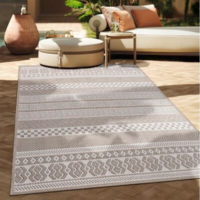 Paco Home Tapis Intérieur & Extérieur Balcon Terrasse Tapis Cuisine Tapis Jardin Moderne Beige 80x150 cm Beige Beige - Publicité Paco Home Tapis Intérieur & Extérieur Balcon Terrasse Tapis Cuisine Tapis Jardin Moderne Beige 80x150 cm Beige Beige - Publicité