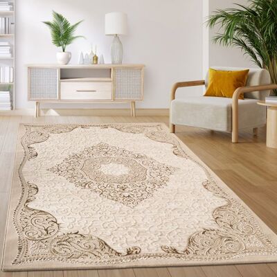 Paco Home Tapis Salon Chambre Vintage Oriental Motif Ornemental Oriental Beige Clair Beige 200x280 cm Beige - Publicité Paco Home Tapis Salon Chambre Vintage Oriental Motif Ornemental Oriental Beige Clair Beige 200x280 cm Beige - Publicité