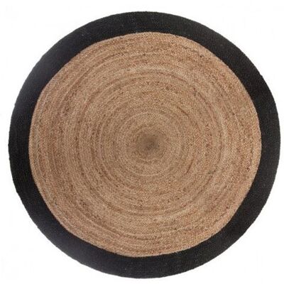 Tapis rond jute bord noir ou blanc diamètre 120 cm Atmosphera - Noir - Noir - Noir - Publicité Tapis rond jute bord noir ou blanc diamètre 120 cm Atmosphera - Noir - Noir - Noir - Publicité