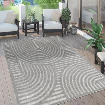 Paco Home Tapis Exterieur Terrasse Salon Cuisine 3D Uni Motif Geometrique Vagues Gris 80x150 cm Gris - Publicité Paco Home Tapis Exterieur Terrasse Salon Cuisine 3D Uni Motif Geometrique Vagues Gris 80x150 cm Gris - Publicité