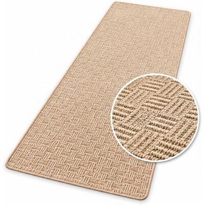 FLOORDIREKT Tapis de couloir Monaco Beige 80 x 150 cm Beige - Publicité FLOORDIREKT Tapis de couloir Monaco Beige 80 x 150 cm Beige - Publicité