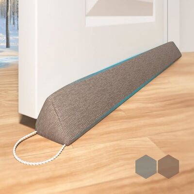 Boudin de porte isolant - ESTAMPILLE - 90 cm - Extra lourd - Lavable - Isolation du vent et du bruit - Rangement facile Marron - Publicité Boudin de porte isolant - ESTAMPILLE - 90 cm - Extra lourd - Lavable - Isolation du vent et du bruit - Rangement facile Marron - Publicité
