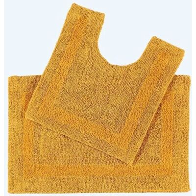Homescapes - Moutarde Luxe 2pc Tapis coton - Publicité Homescapes - Moutarde Luxe 2pc Tapis coton - Publicité